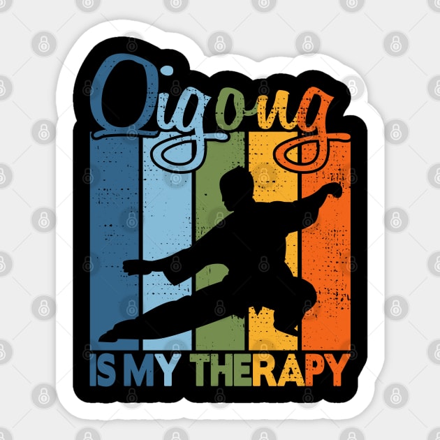 Qigong is my therapy Sticker by FromBerlinGift